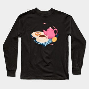 Afternoon Coffee Time Long Sleeve T-Shirt